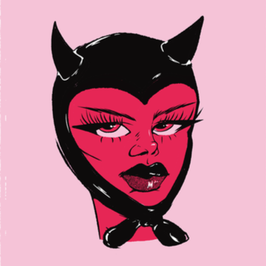 Devil Lady 8x8" PRiNT