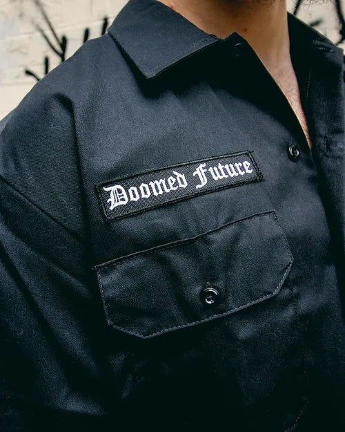 Doomed Future Dickies WORK SHiRT - Large -