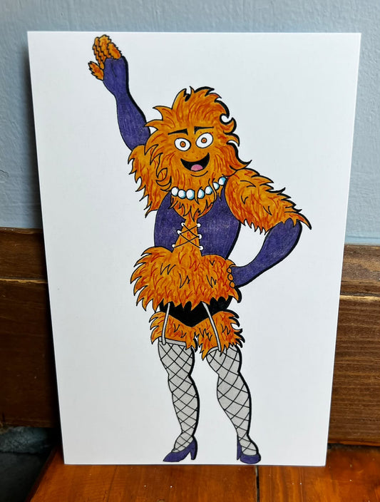 Grit-n-furter POSTCARD