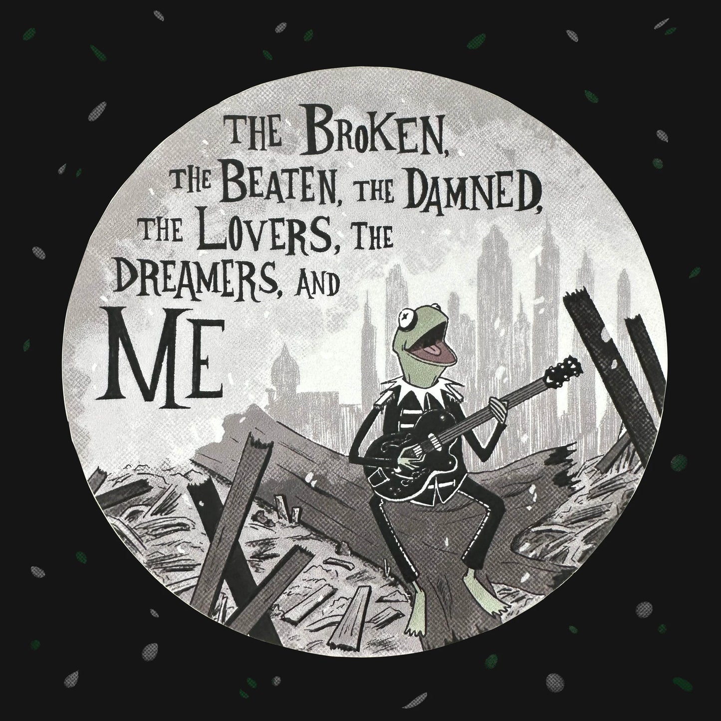 The Broken Frog and Me STiCKER