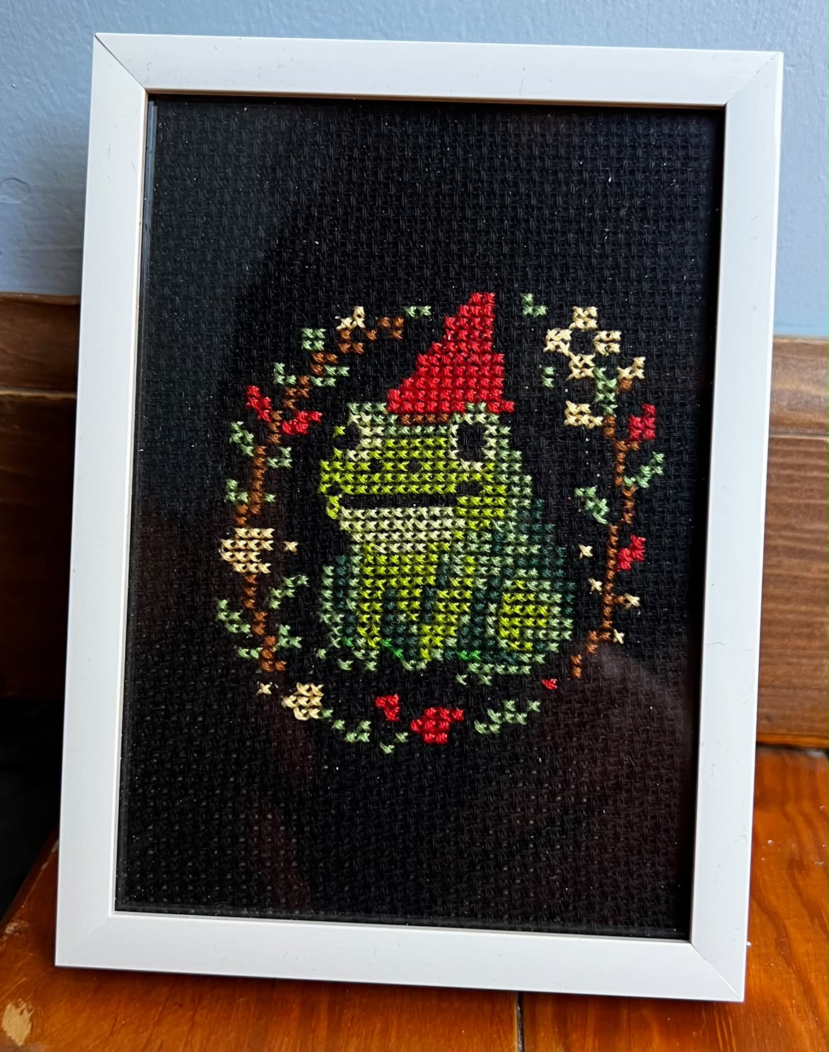Magic Frog Framed Cross-Stitch