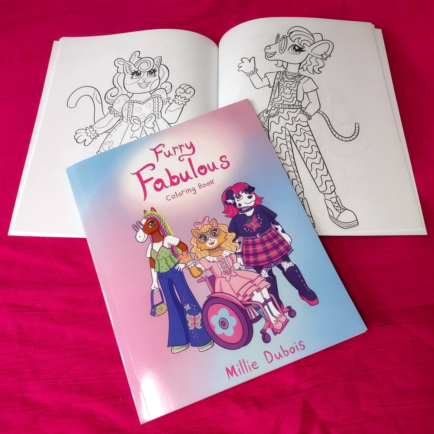 Furry Fabulous COLORING BOOK by Millie Dubois
