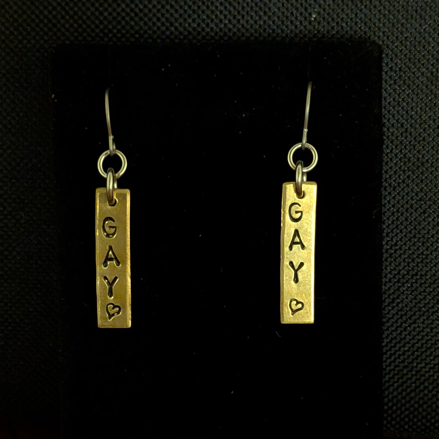Gay <3 Brass EARRINGS by Sixth House Ego