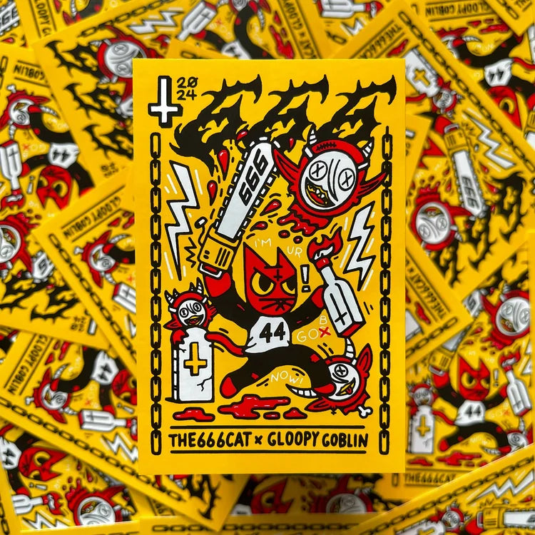 666cat x Gloopy Goblin Collab STICKER