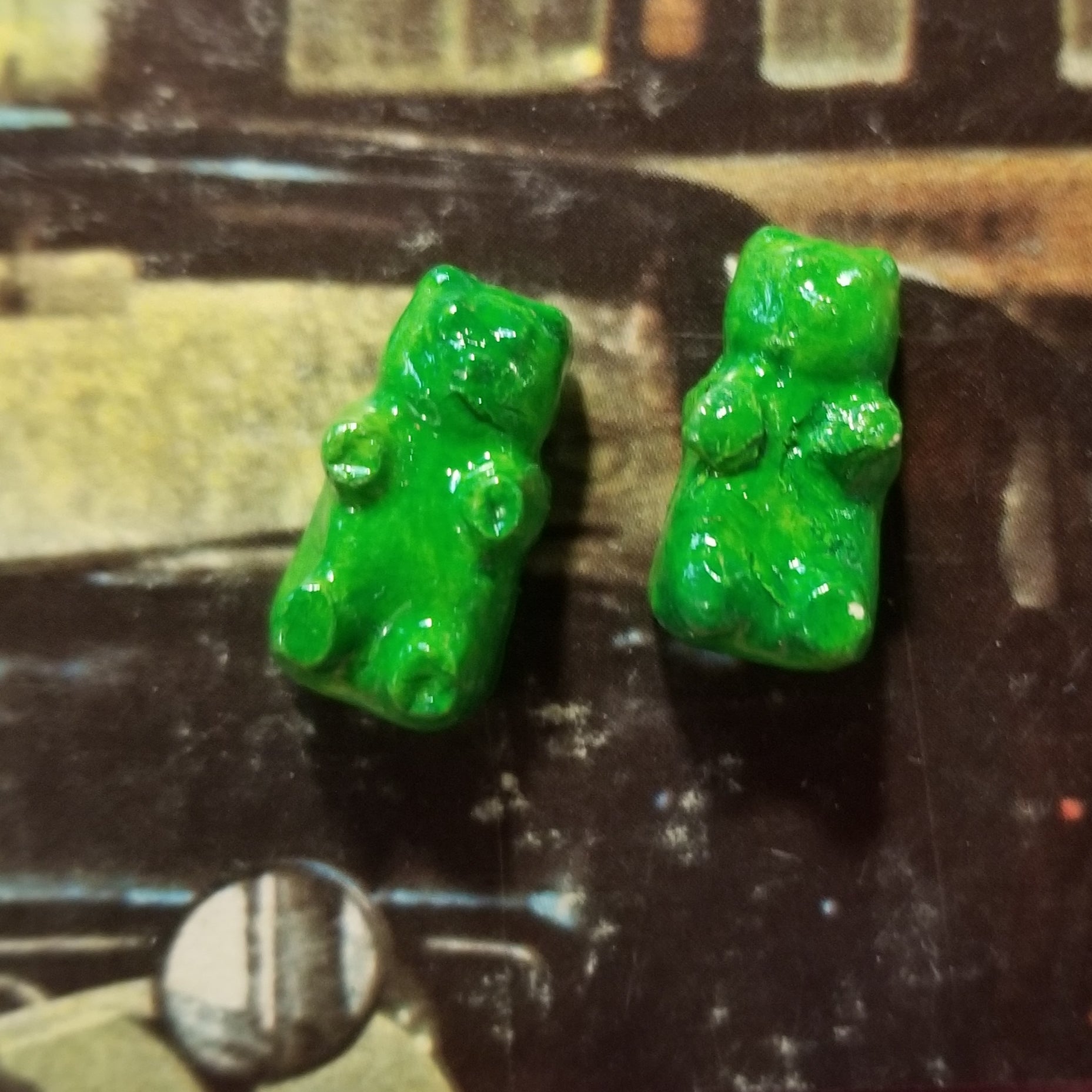 Gummie Bears Clay Post EARRINGS