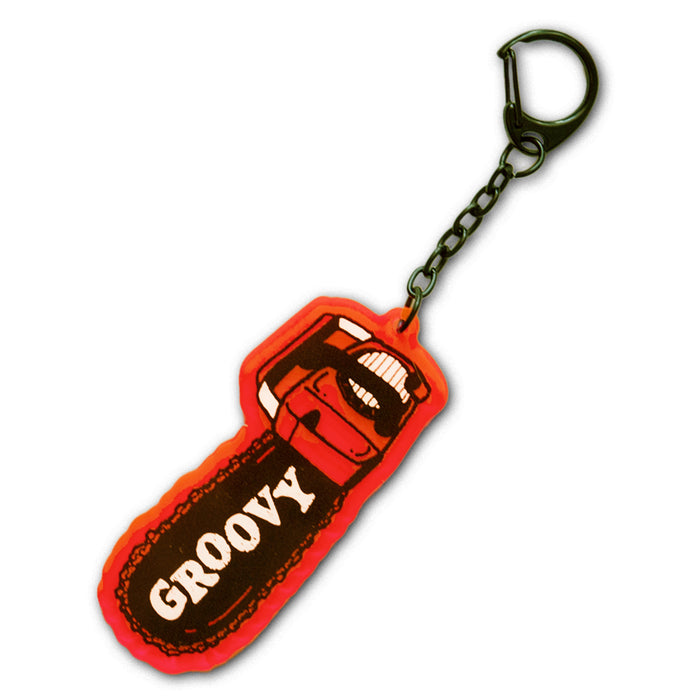 Groovy Chainsaw Acrylic KEYCHAiN