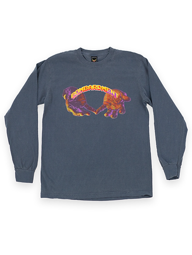 The Hand that Rocks the Cradle Long Sleeve T-SHiRT by Bombardment