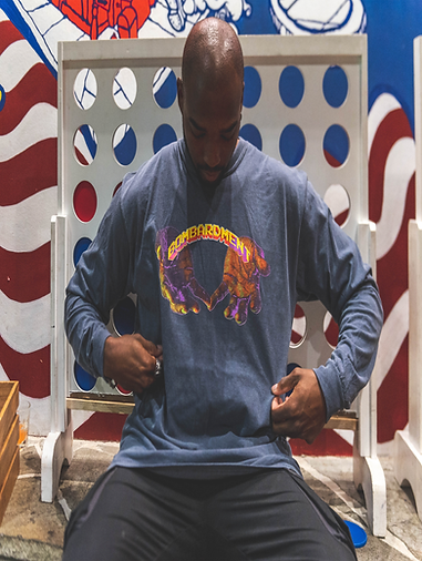 The Hand that Rocks the Cradle Long Sleeve T-SHiRT by Bombardment