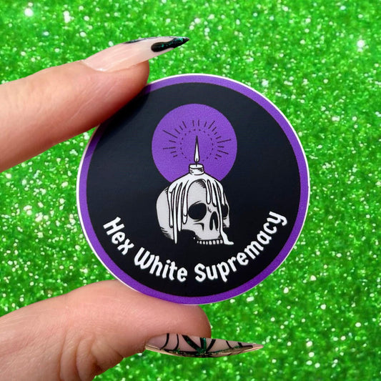 Hex White Supremacy STiCKER by Muchacha Fanzine
