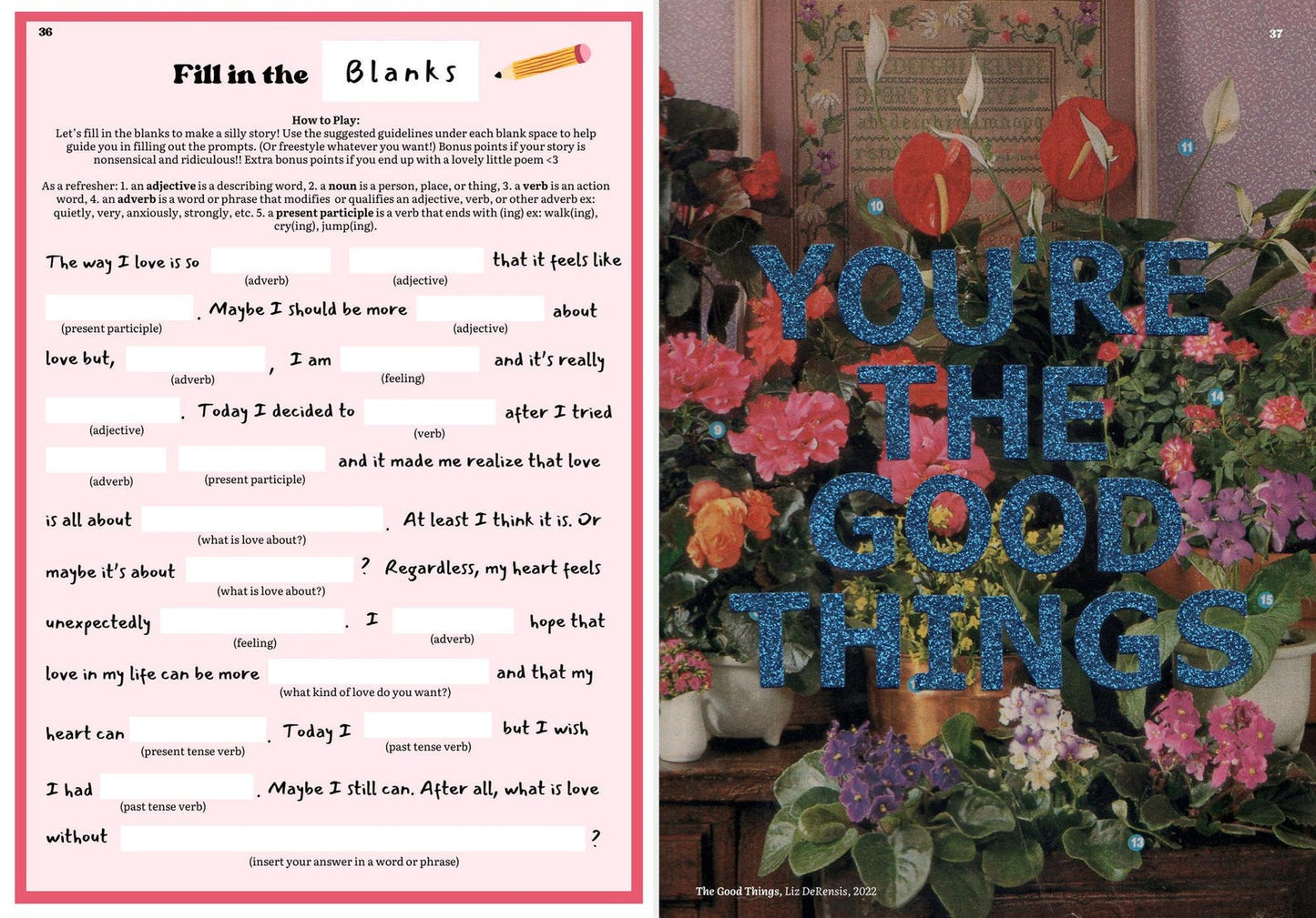 Unfold Issue No 01: Love Zine | Poetry, Art, Illustration, Photography Collaborative DIY Magazine | Inspo Book for Writers, Poets, Artists