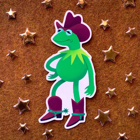 Cowboy Kermie STICKER