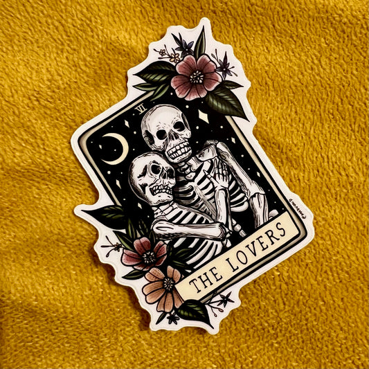 The Lovers Skeletons STICKER