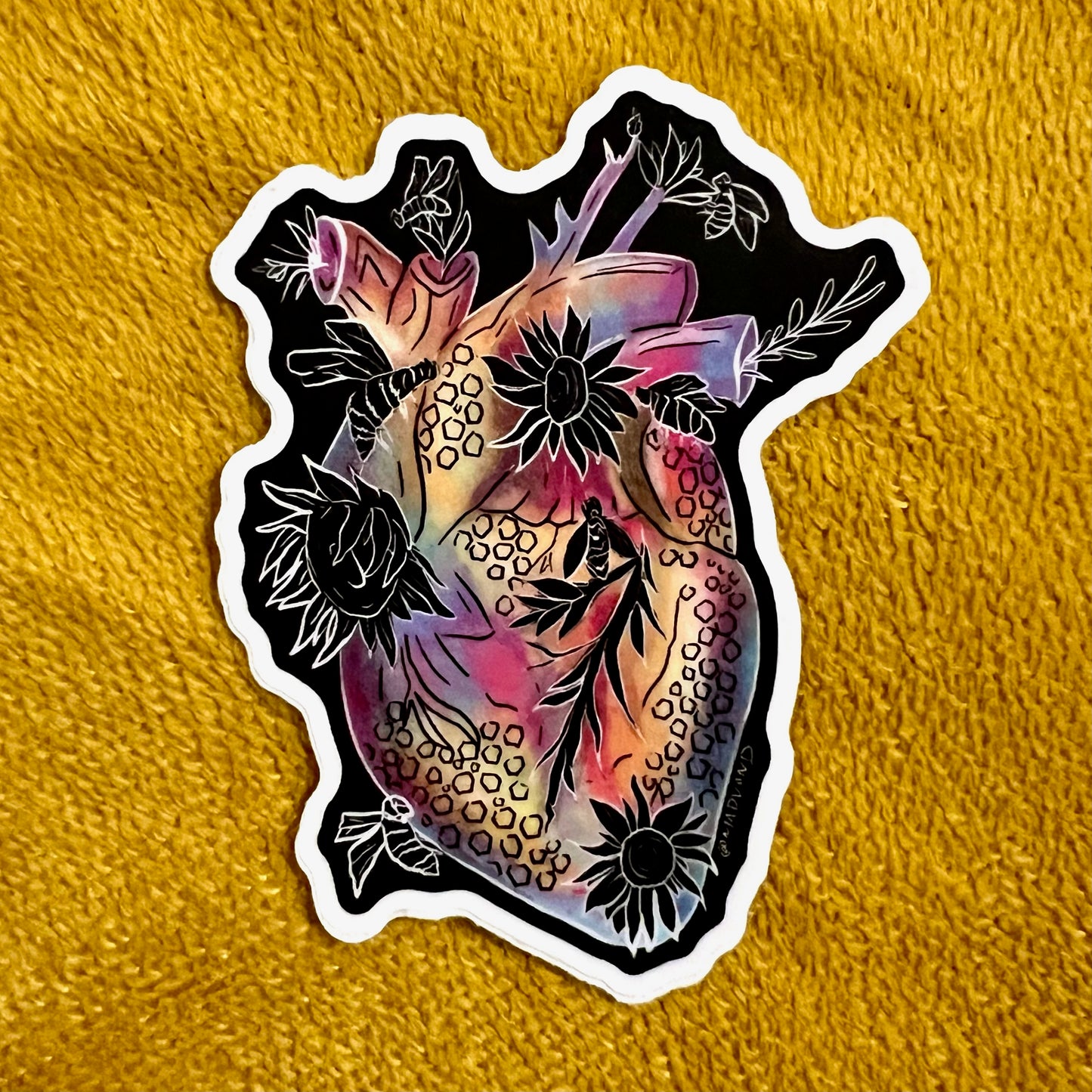 Floral Bee STICKER