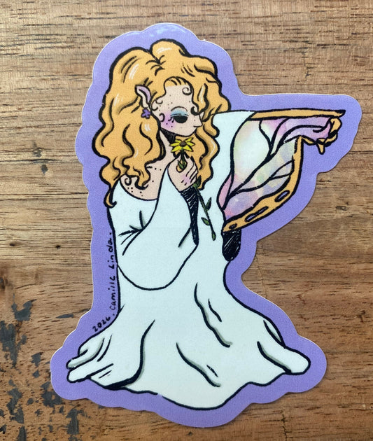 Budding Butterfly STiCKER by Camille Cherry