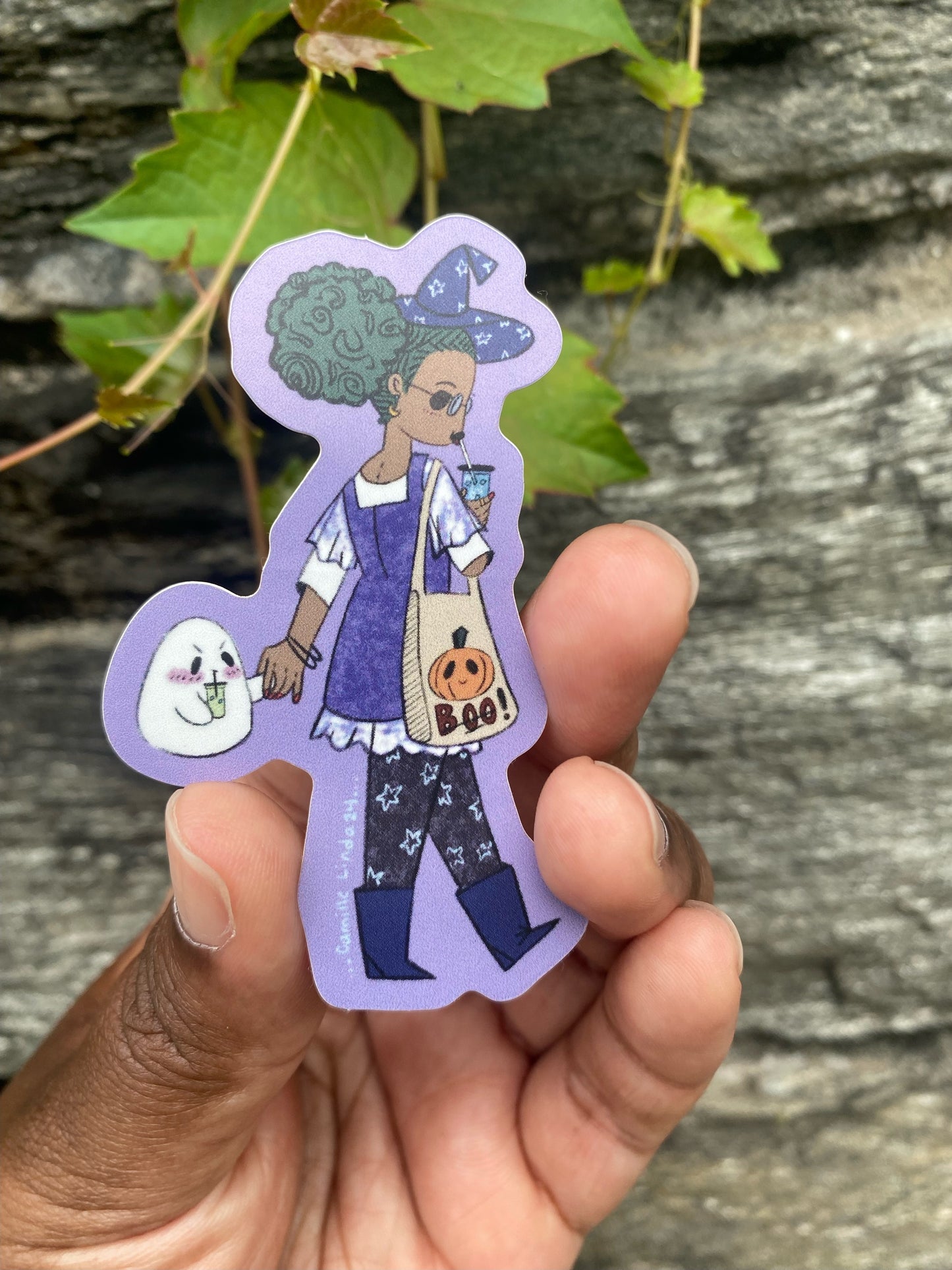 Boba Witch STiCKER by Camille Cherry