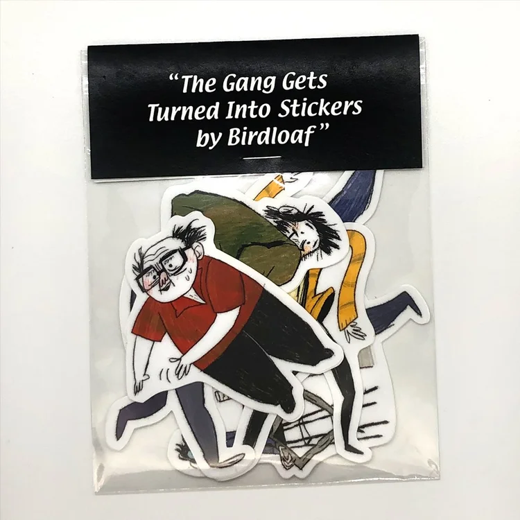 The gang gets turned into STiCKERS by Birdloaf (A Sunny Sticker Pack)