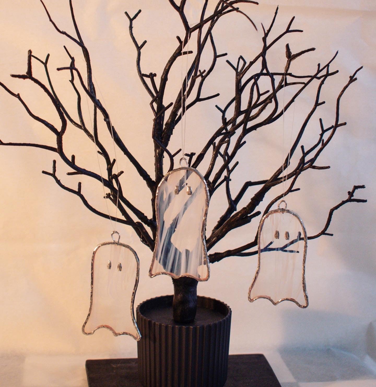 Ghost Stained Glass ORNAMENT/ WALL HANG