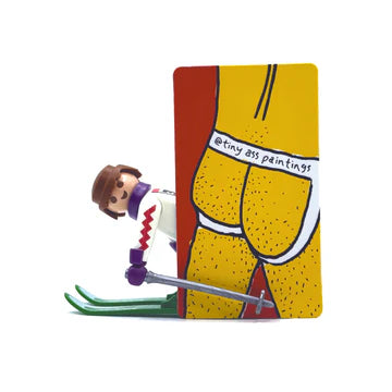 Jock Fancy Ass MAGNET by Tiny Ass Paintings
