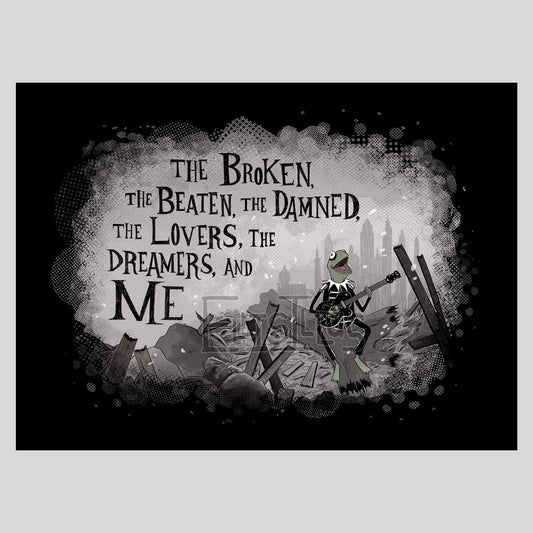 The Broken Frog and Me 5x7" PRiNT