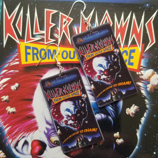 Killer Clowns VHS Cover EARRINGS