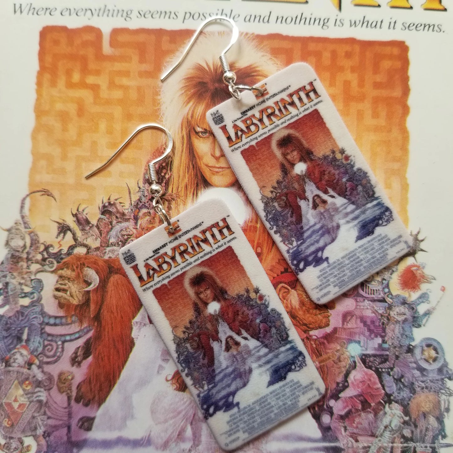 Labyrinth VHS Cover EARRINGS