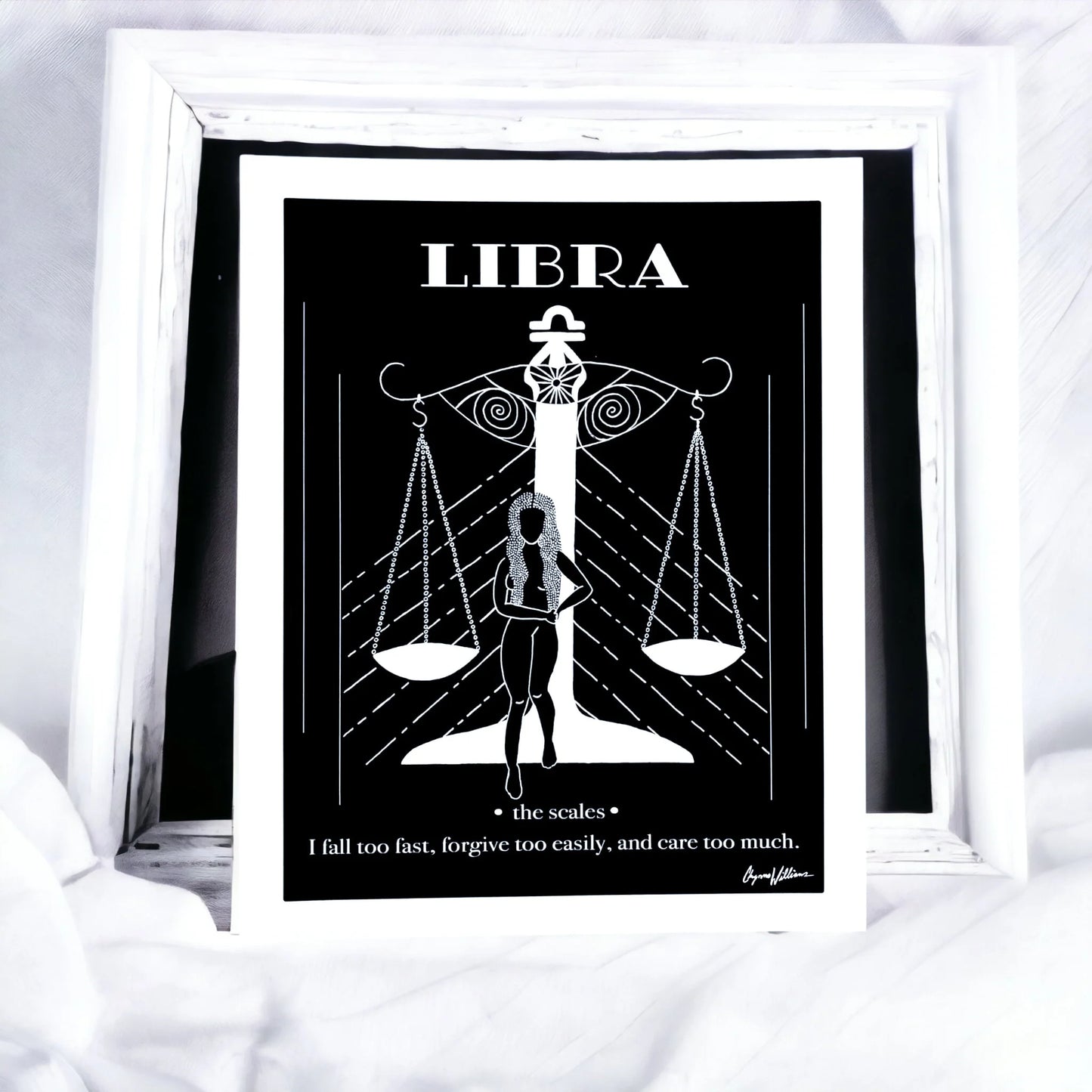 Libra Zodiac PRiNT by Solo Souls