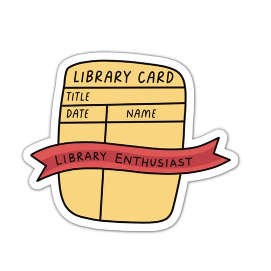 Library Enthusiast Card STICKER