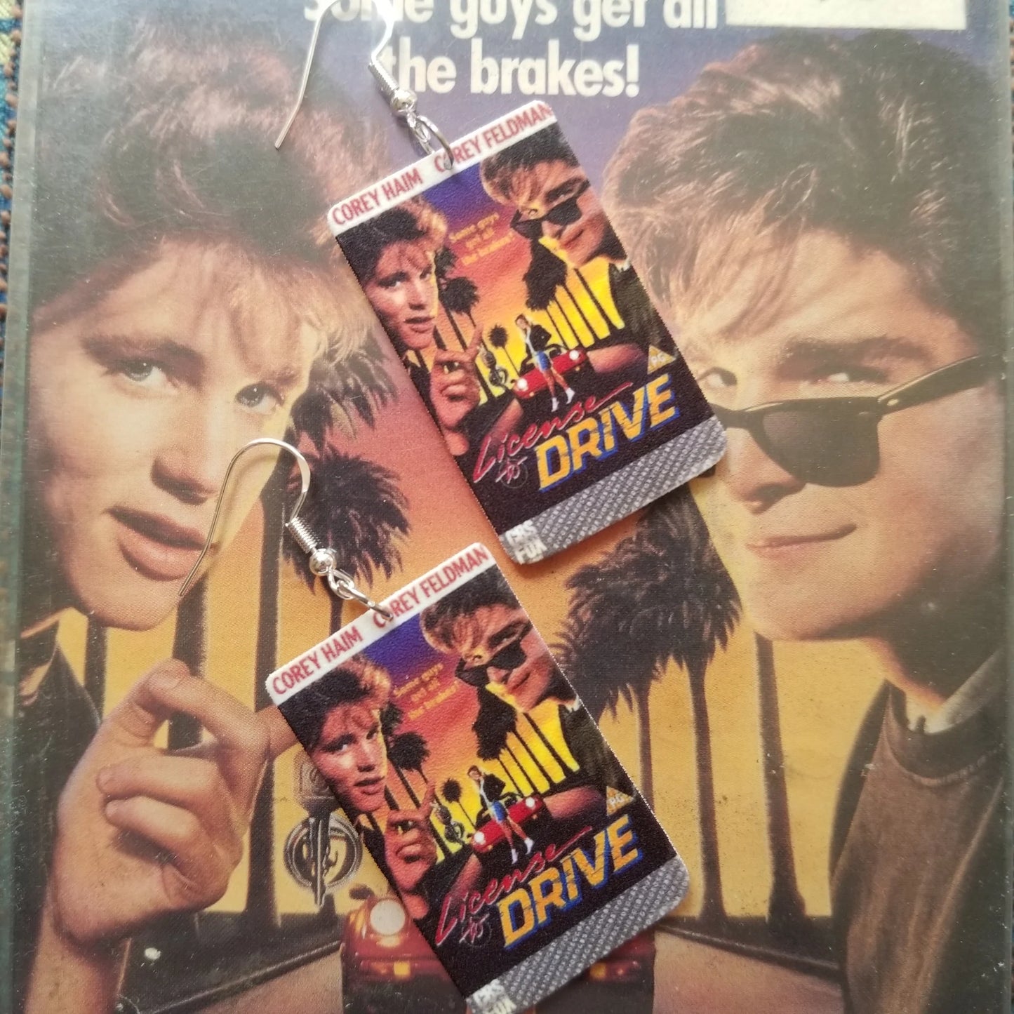 License To Drive VHS Cover EARRINGS