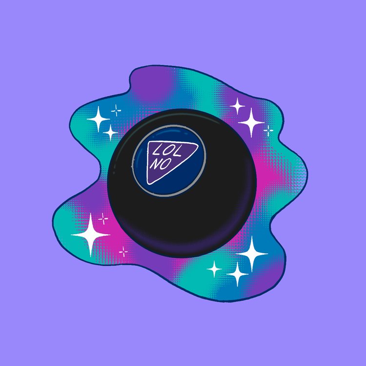 LOL No Magic Ball STiCKER