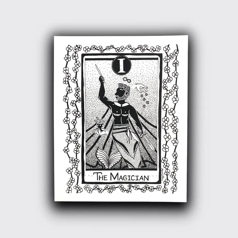 The Magician Tarot PRiNT by Solo Souls