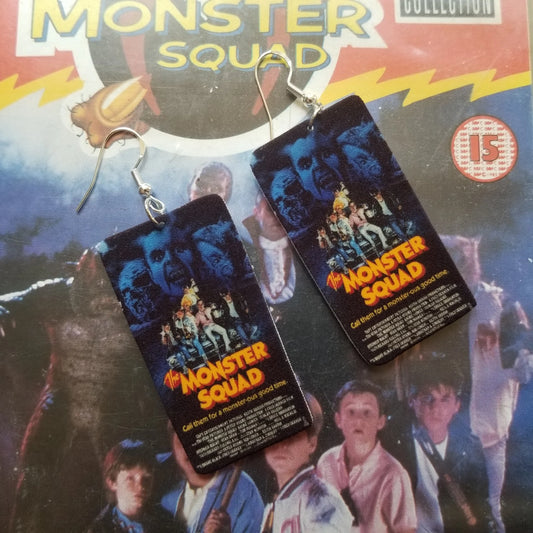 Monster Squad VHS Cover EARRINGS