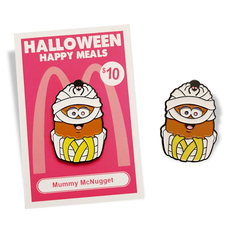 Halloween Nugs ENAMEL PIN by mattcandraw