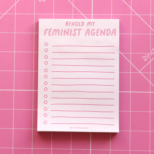 Feminist Agenda Checklist NOTEPAD