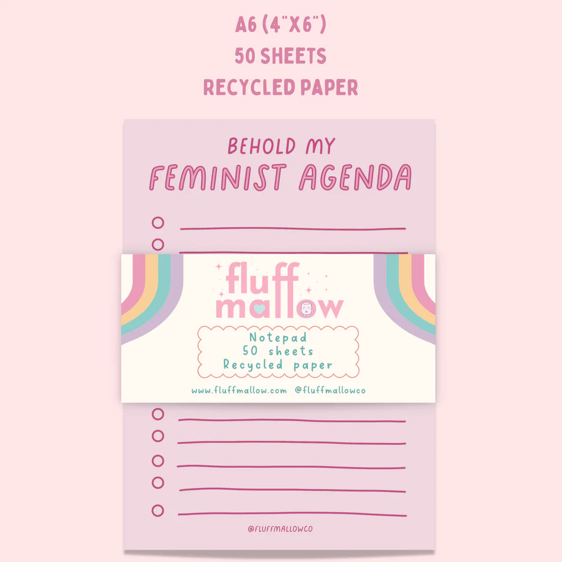 Feminist Agenda Checklist NOTEPAD