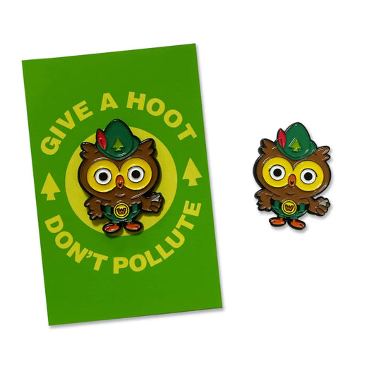 Give a Hoot ENAMEL PIN by mattcandraw