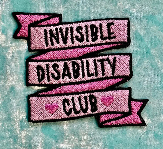 Invisible Disability Club Iron-on PATCH by fluffmallow