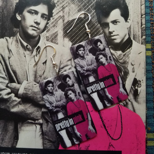 Pretty In Pink VHS Cover EARRINGS