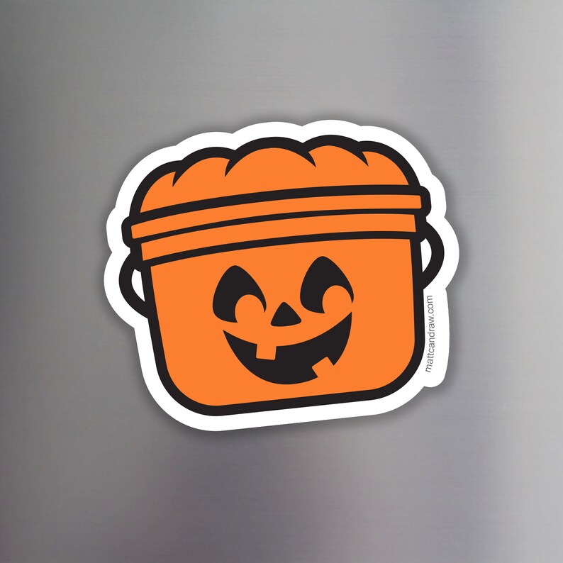 Boo Pails Flat MAGNET by mattcandraw