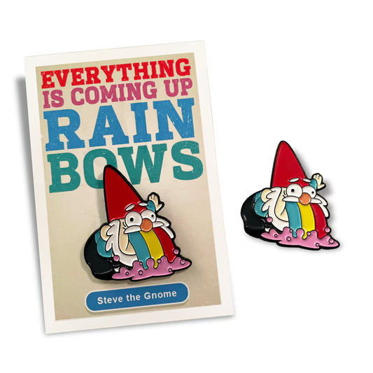 Steve The Gnome ENAMEL PiN by mattcandraw