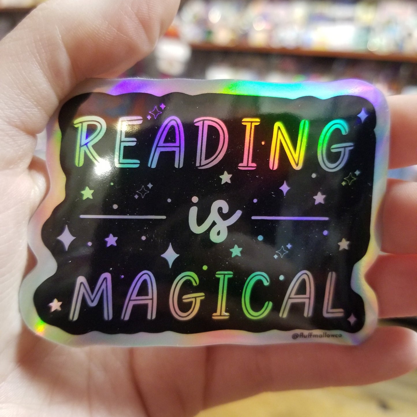 Reading is Magical Holographic STICKER