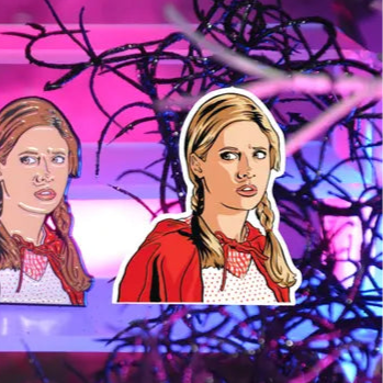 Little Red Vampire Slayer STiCKER By Slayerfest 98