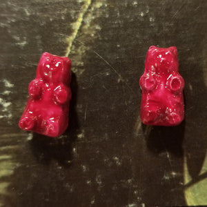 Gummie Bears Clay Post EARRINGS