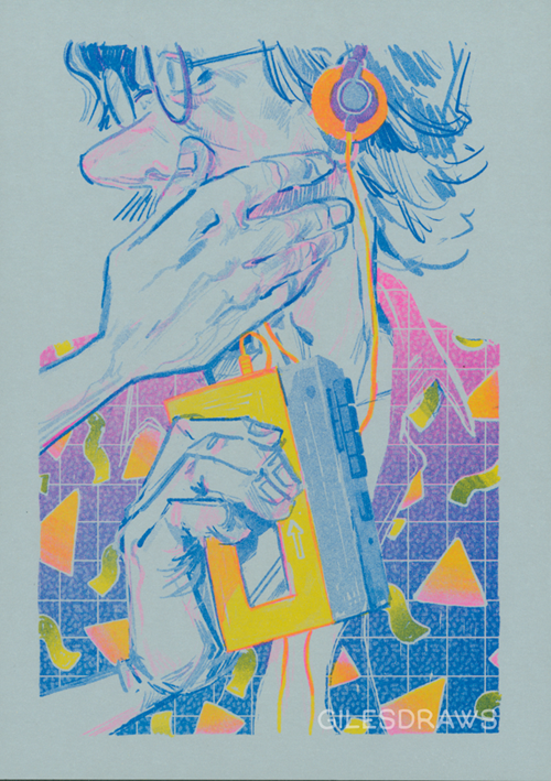 Walkman Riso PRiNT by Giles Crawford