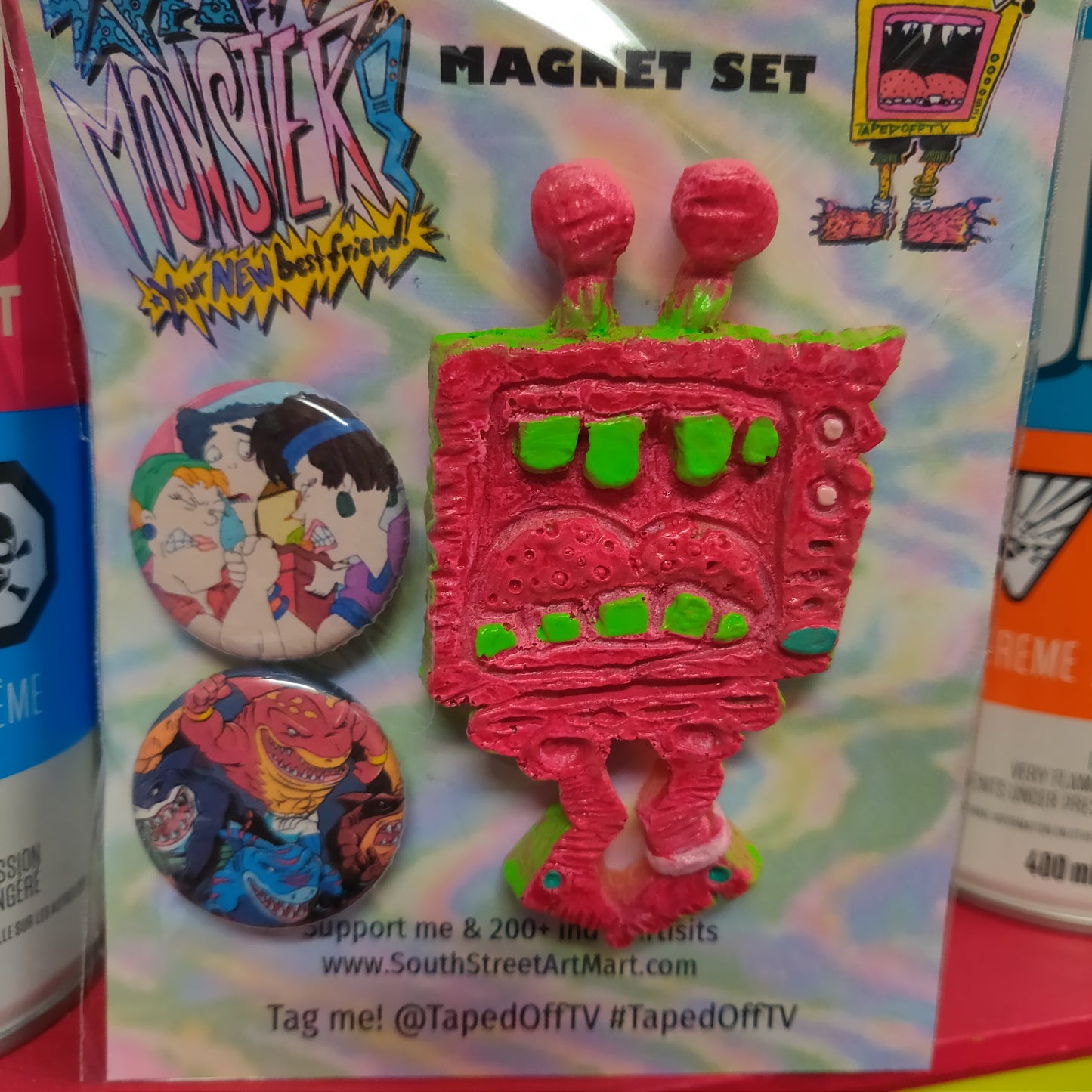~ Taped Off TV Monster Pals MAGNET SET ~ Series 01, Version 2.0