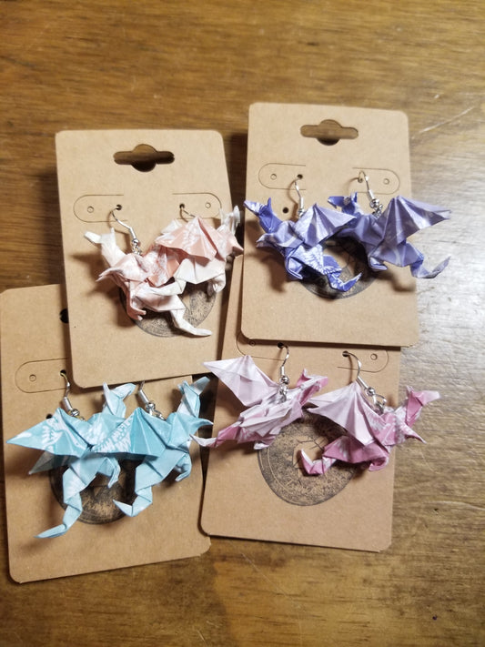 Origami Dragon EARRiNGS