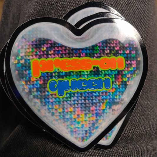 press-on queen STiCKER by Adorn Nails