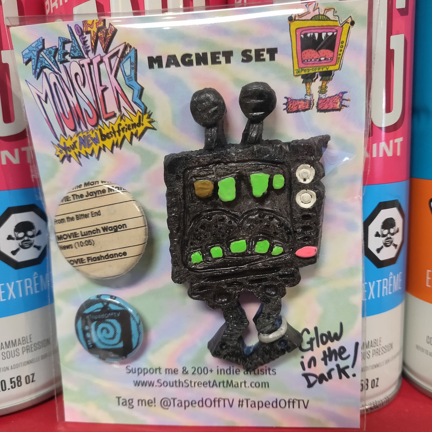 ~ Taped Off TV Monster Pals MAGNET SET ~ Series 01, Version 2.0
