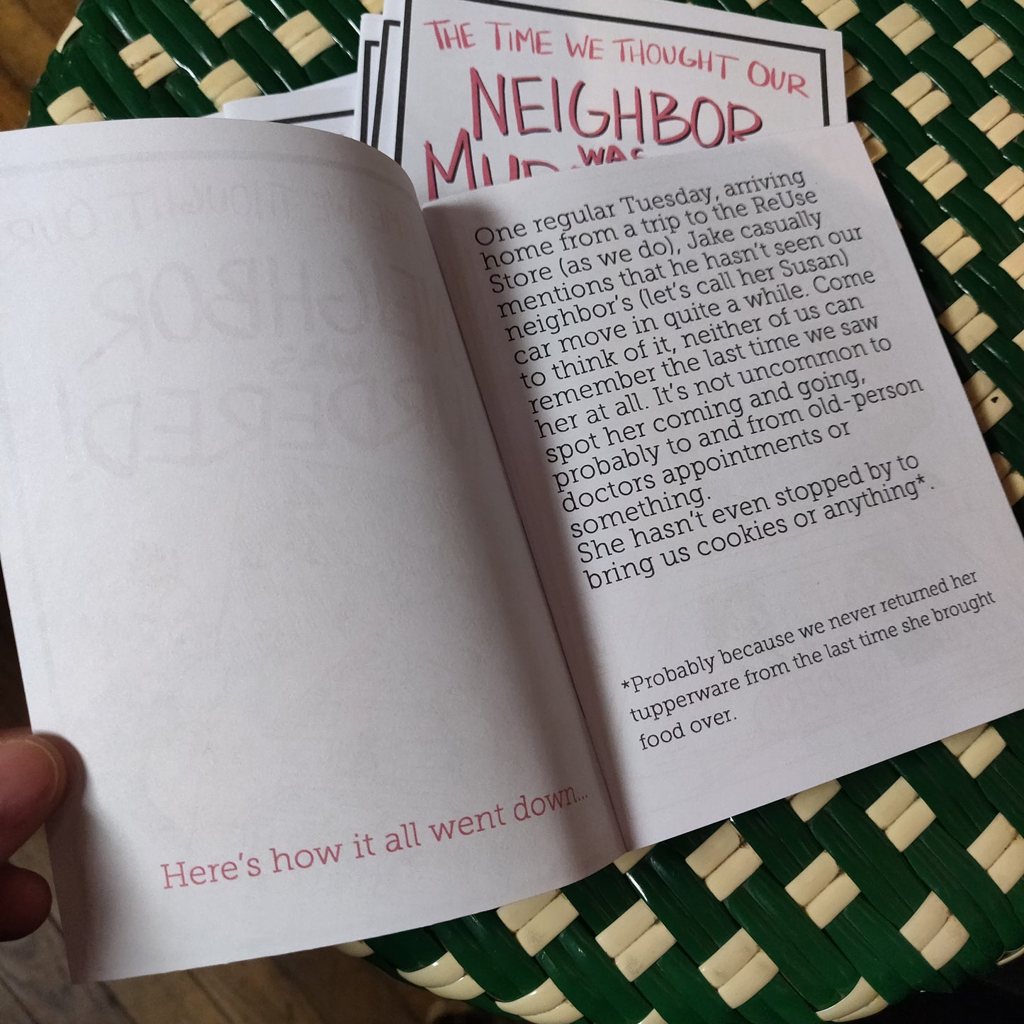 The Time We Thought Our Neighbor Was Murdered ZiNE