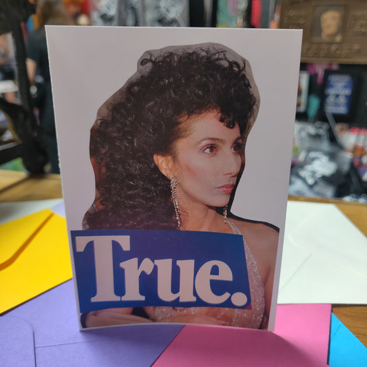 True. Collage Blank GREETiNG CARD