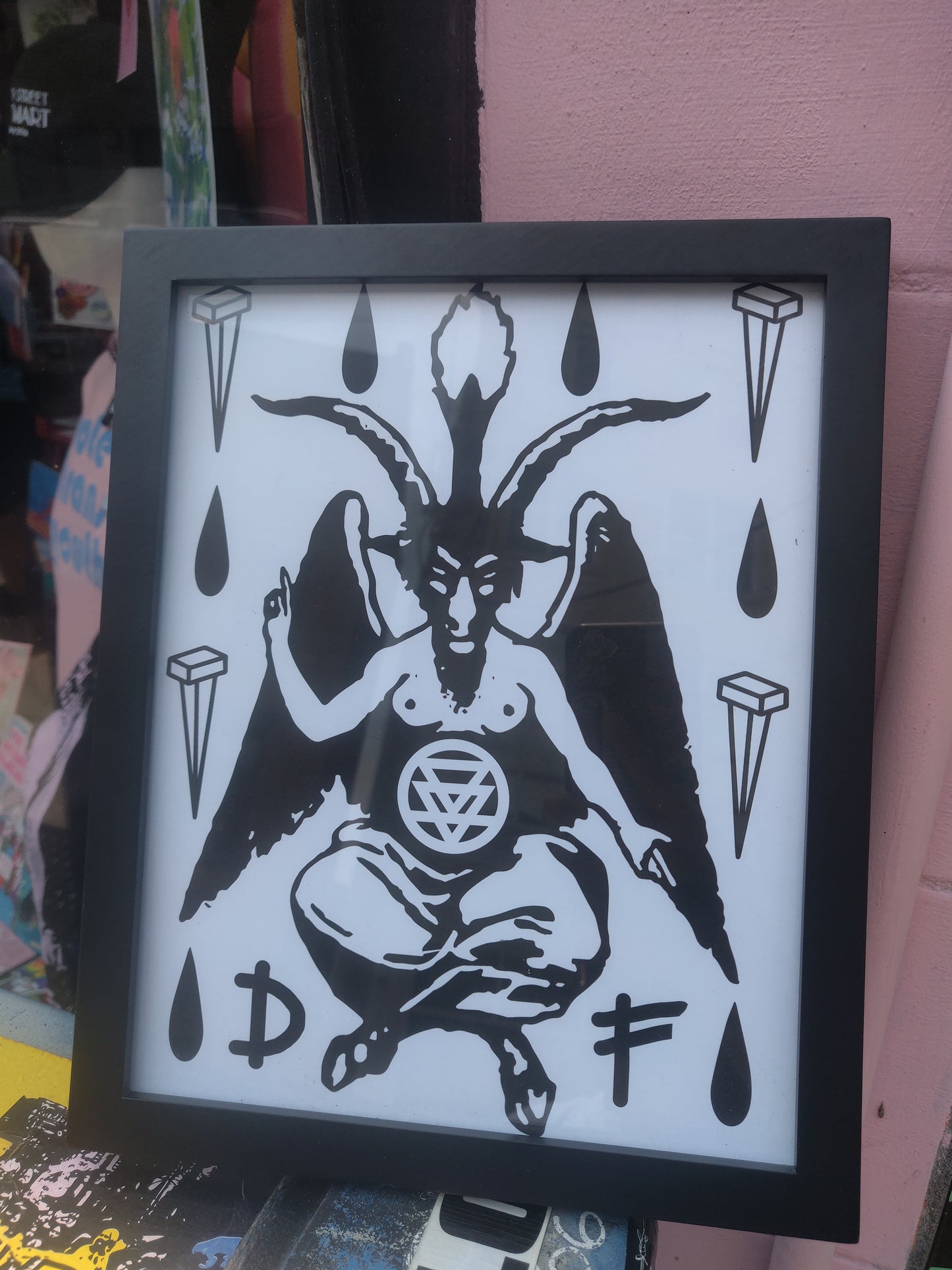 Doomed Future Baphomet FRAMED Original Print